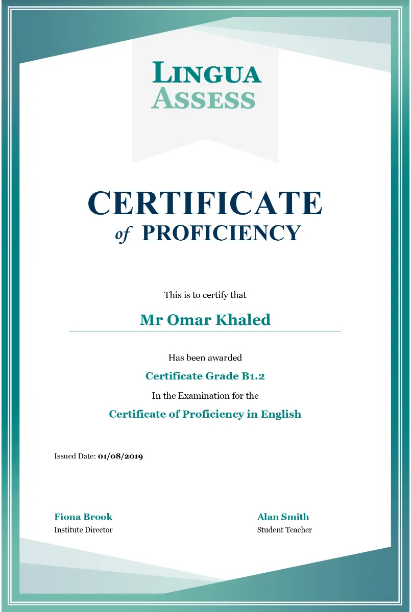 certificat